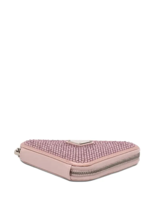 Prada Pre-Owned 2013-2025 Mini Crystal Embellished Satin And
