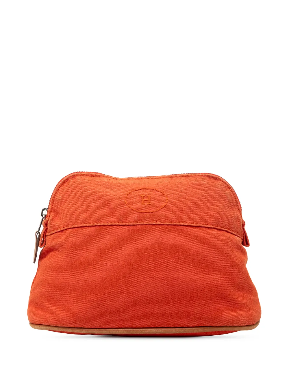 Hermès Pre-Owned 2000-2020 Toile Bolide Trousse De Voyage Pouch PM vanity bag - Arancione