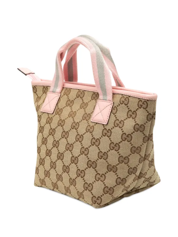 極美品 GUCCI ハンドバッグ ミニバッグ GG チルドレンズ PVC グッチ Gucci Pre-Owned 2016-2026 チルドレンズ ミニ GGキャンバス ウェブ