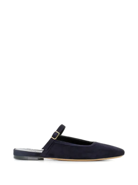 Tassinari buckle-strap suede mules
