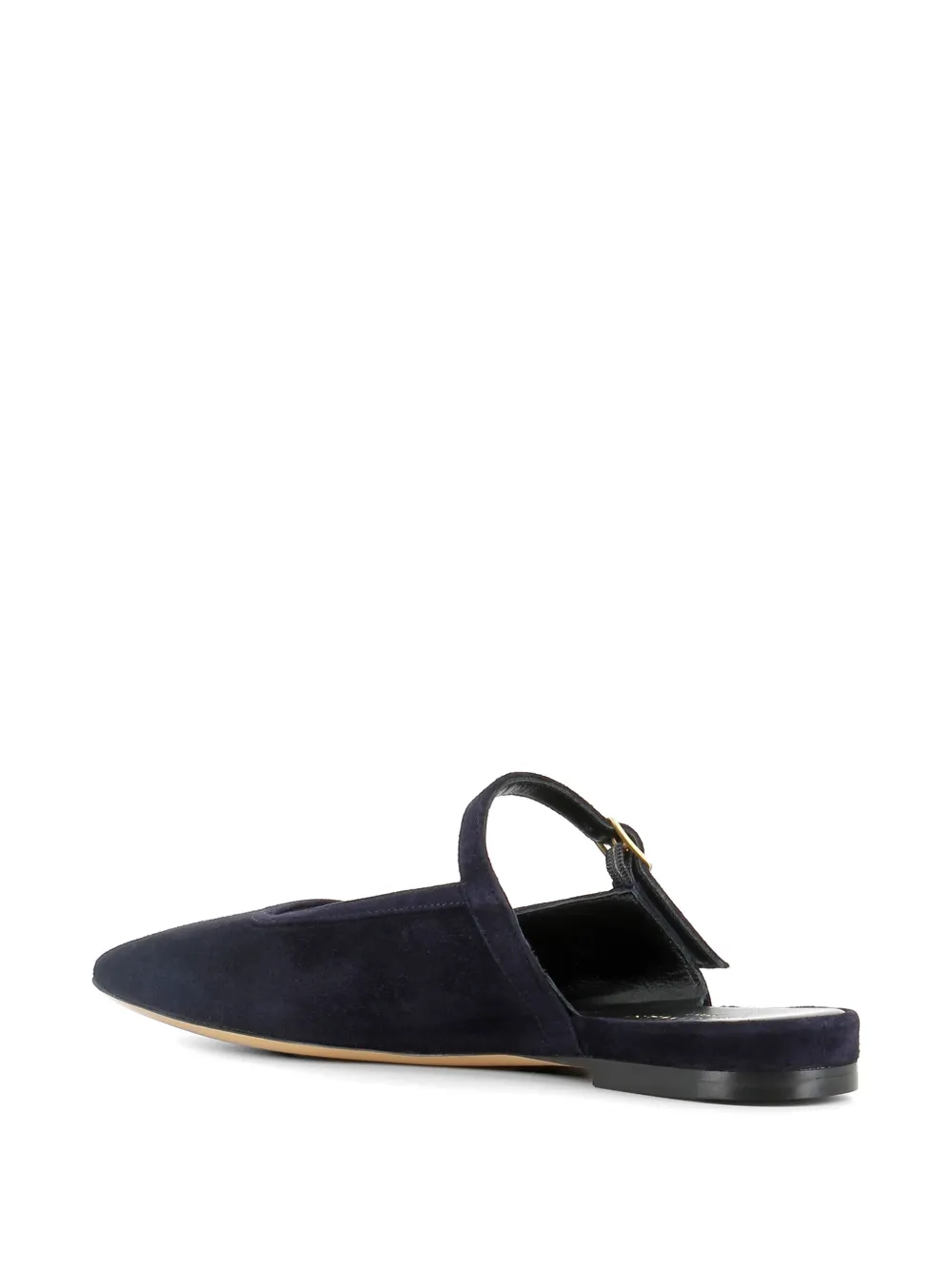 Tassinari Suède muiltjes met gespband Blauw