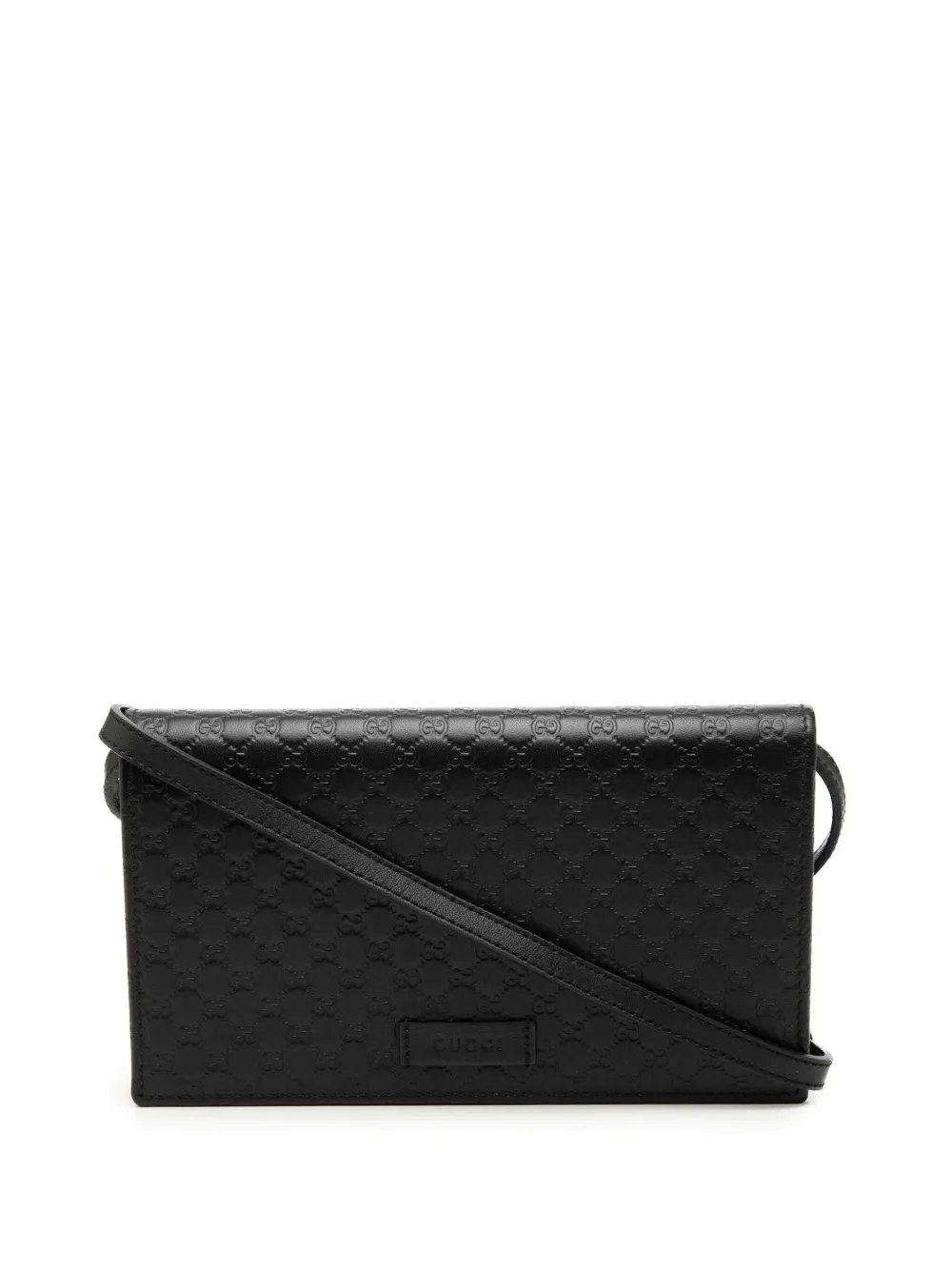 Gucci Pre-Owned 2000-2015 Microguccissima Wallet on Strap crossbody bag - Schwarz