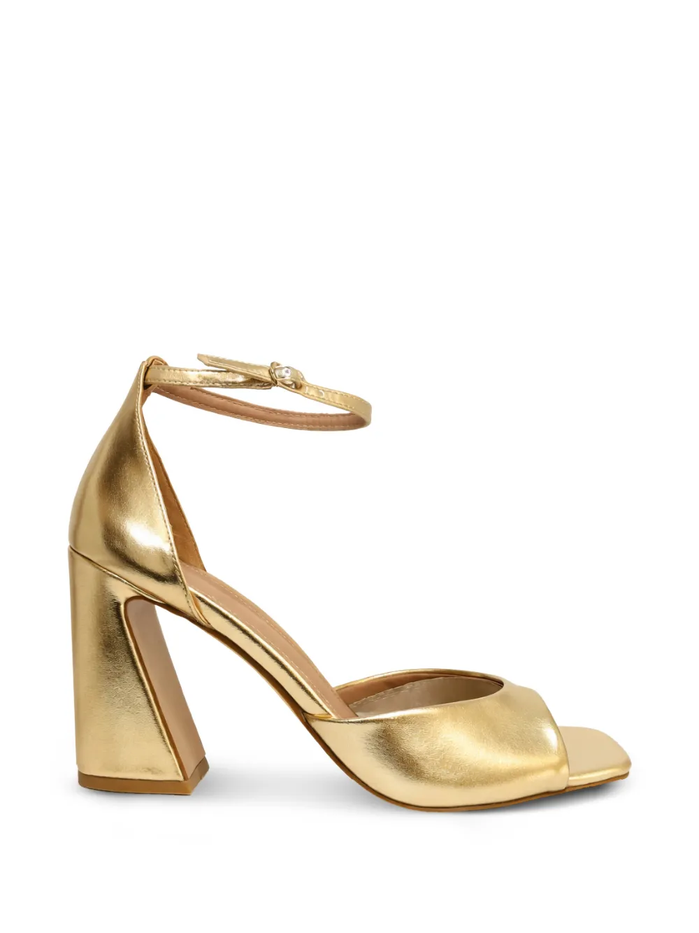 Pennyblack laminated block-heel sandals - Oro