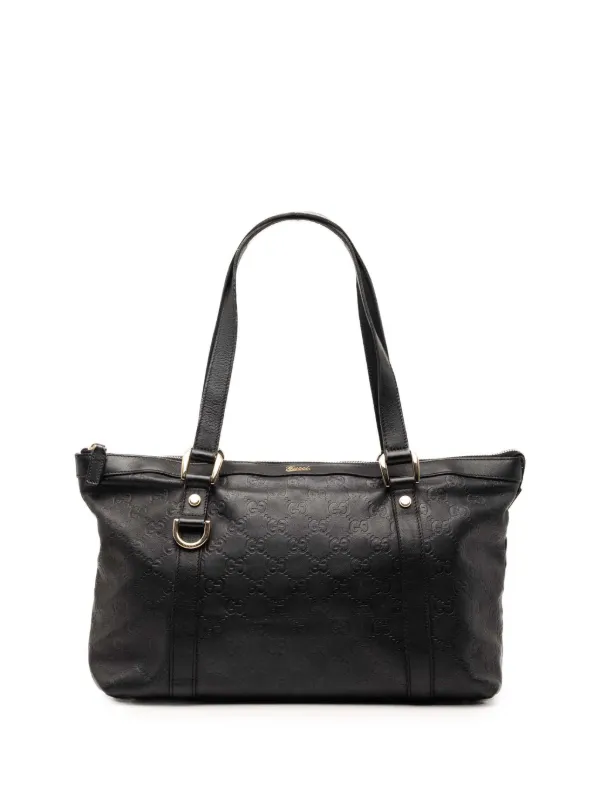 GUCCI グッチ　ラージ アビー D リング トート Gucci Pre-Owned 2000-2015 グッチシマ アビー Dリング トートバッグ