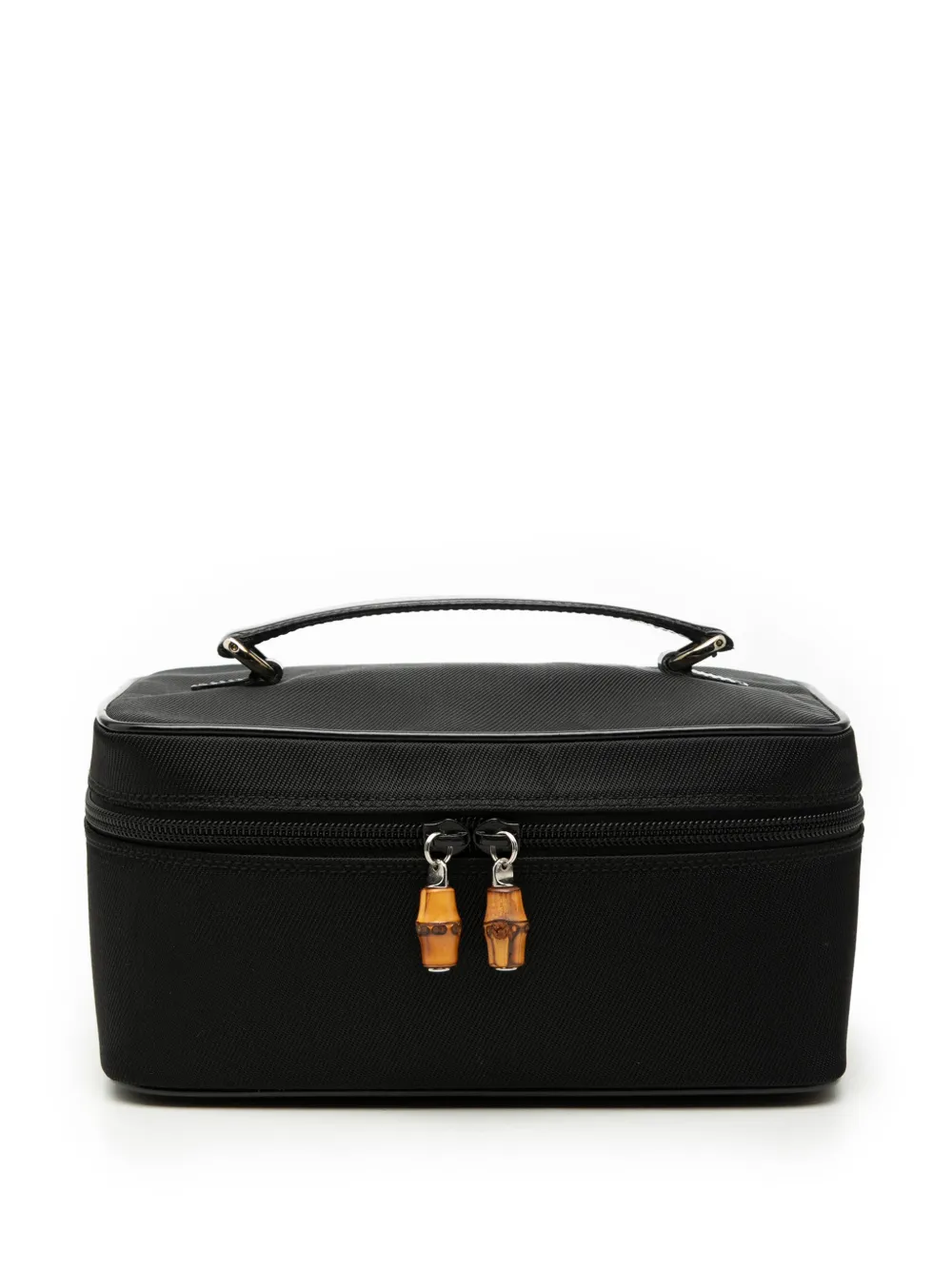 Gucci Pre-Owned 20th Century Nylon Bamboo vanity bag - Nero
