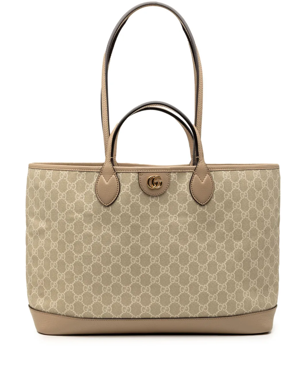 Gucci Pre-Owned 2016-2026 Medium GG Supreme Ophidia Tote satchel - Toni neutri