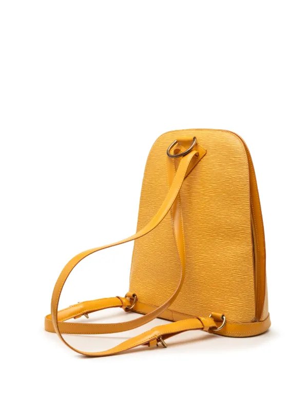Louis Vuitton エピレザー バックパック イエロー Louis Vuitton Pre-Owned 1997 Epi Gobelins Backpack | Yellow | FARFETCH