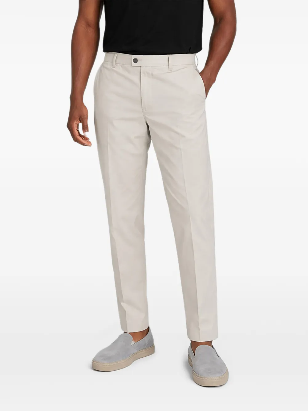 LES HÉRITIERS Geplooide pantalon Beige