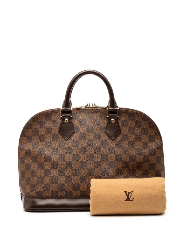 Louis Vuitton Pre-Owned 2003 Damier Ebene Alma PM Handbag | Brown