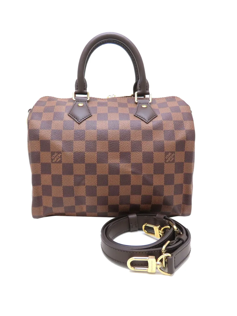 Louis Vuitton Pre-Owned 2020 Damier Ebene Speedy Bandouliere 25 satchel - Marrone
