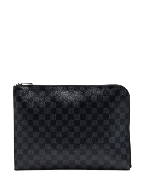 Louis Vuitton Pre-Owned 2017 Damier Graphite Pochette Jour GM clutch bag