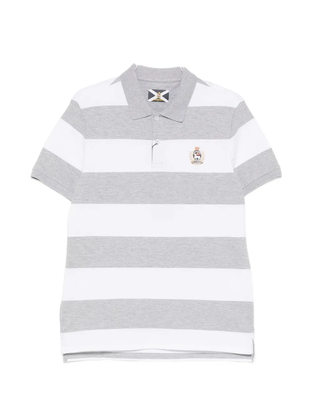 Johnny Lambs striped-pattern polo shirt - Grau
