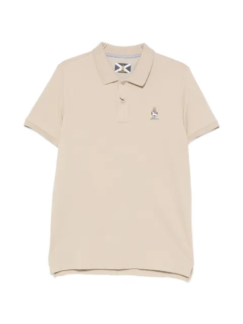 Johnny Lambs logo-embroidered polo shirt