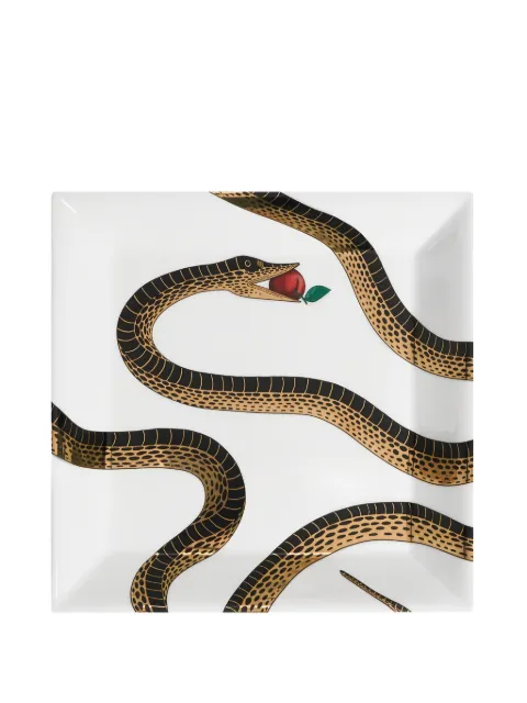 Fornasetti snake-print square tray