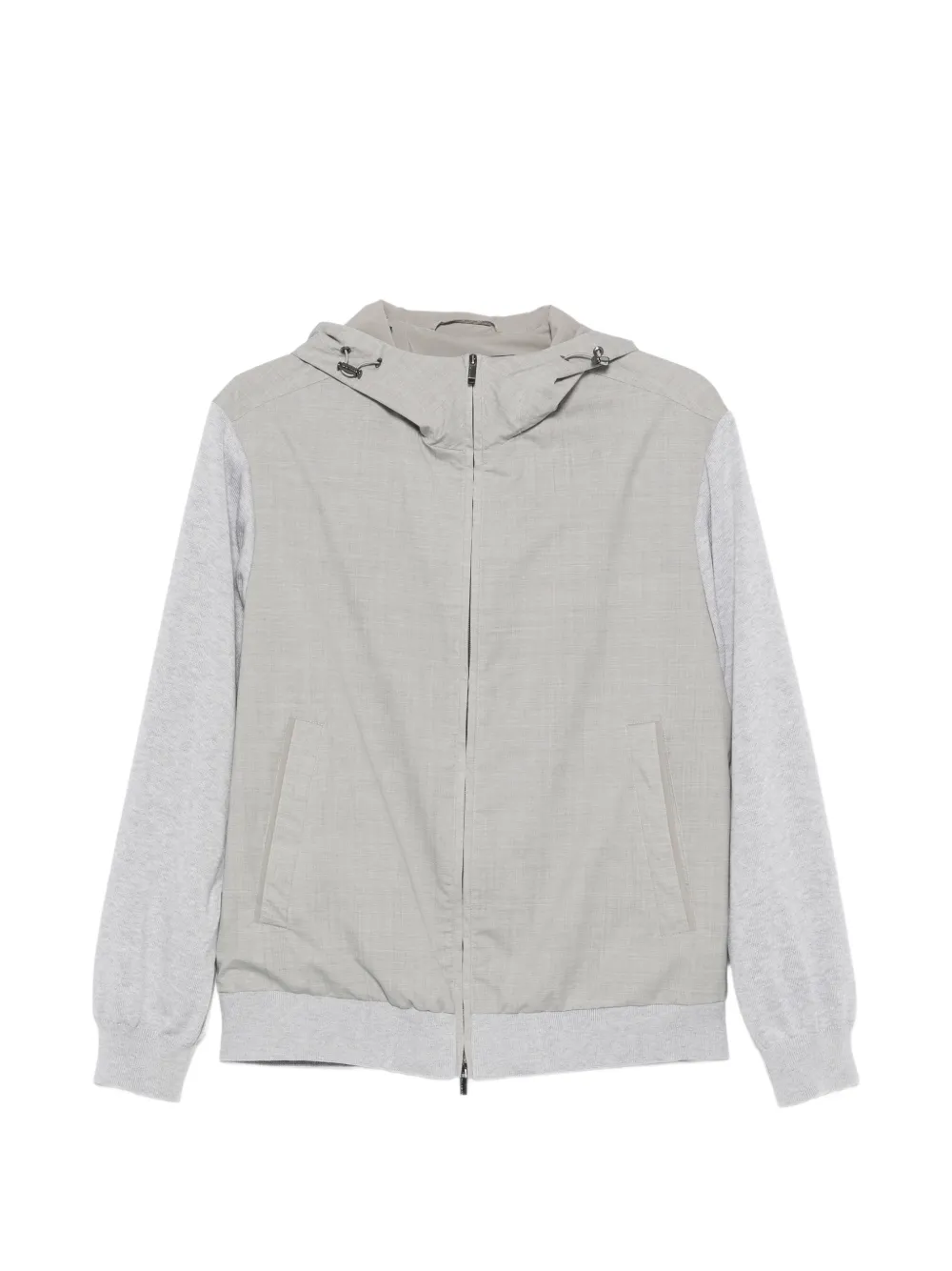 Paul & Shark hooded panelled hoodie - Grigio