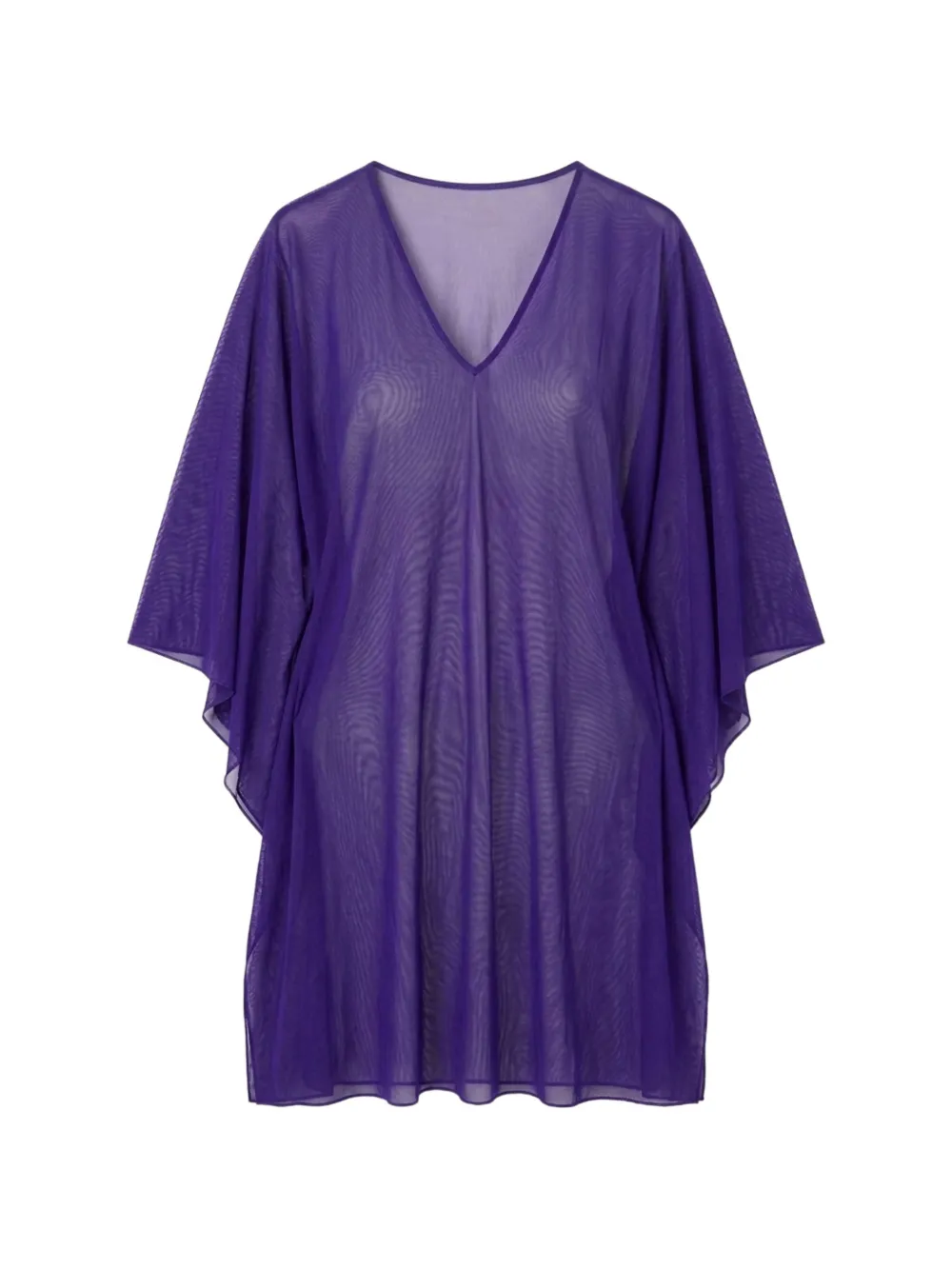 Fisico sheer v-neck beach dress - Violett