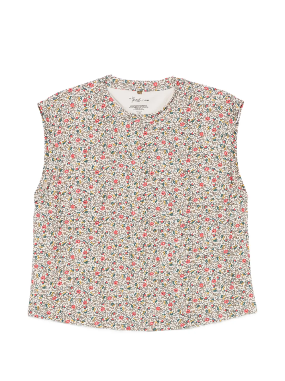 The Great. floral-print tank top - Toni neutri