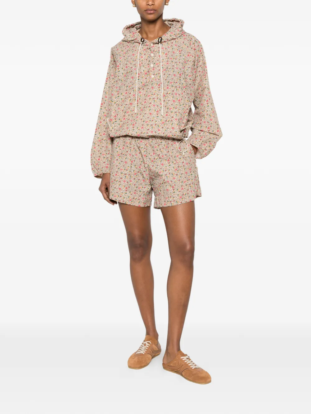  The Great. Sudadera Trailhead Con Estampado Floral - Neutro 