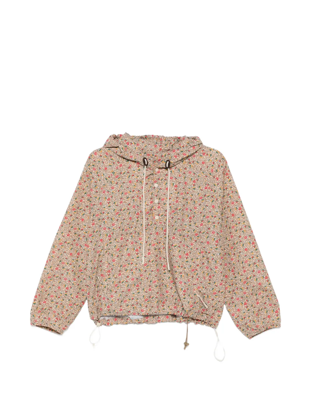The Great. Trailhead floral-print hoodie - Toni neutri