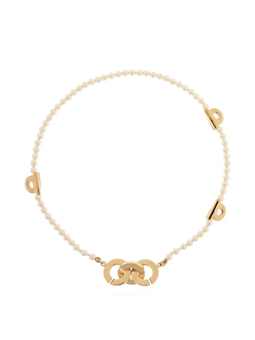 Ferragamo Gancini-detail necklace - Oro