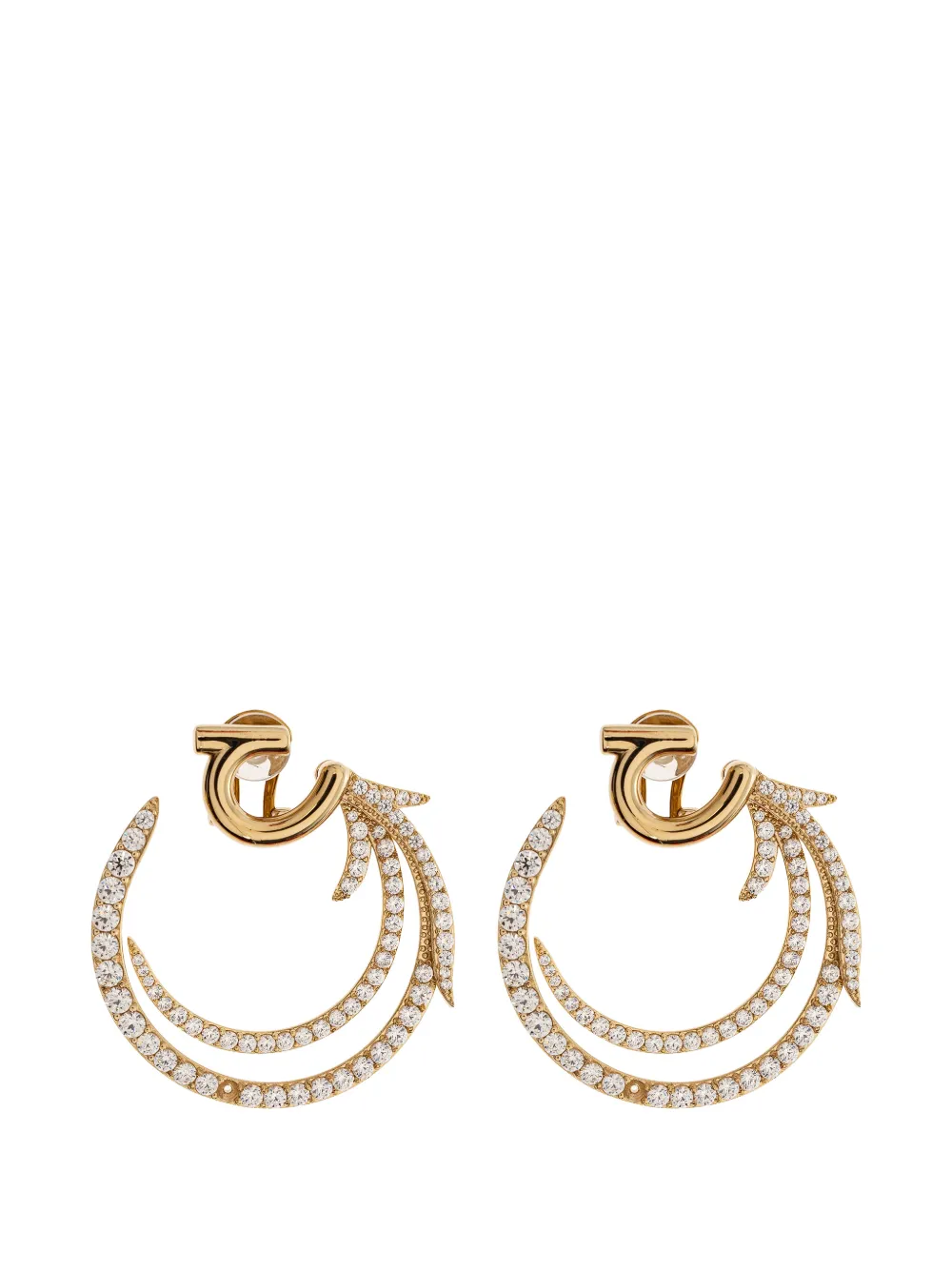 Ferragamo crystal-embellished earrings - Oro
