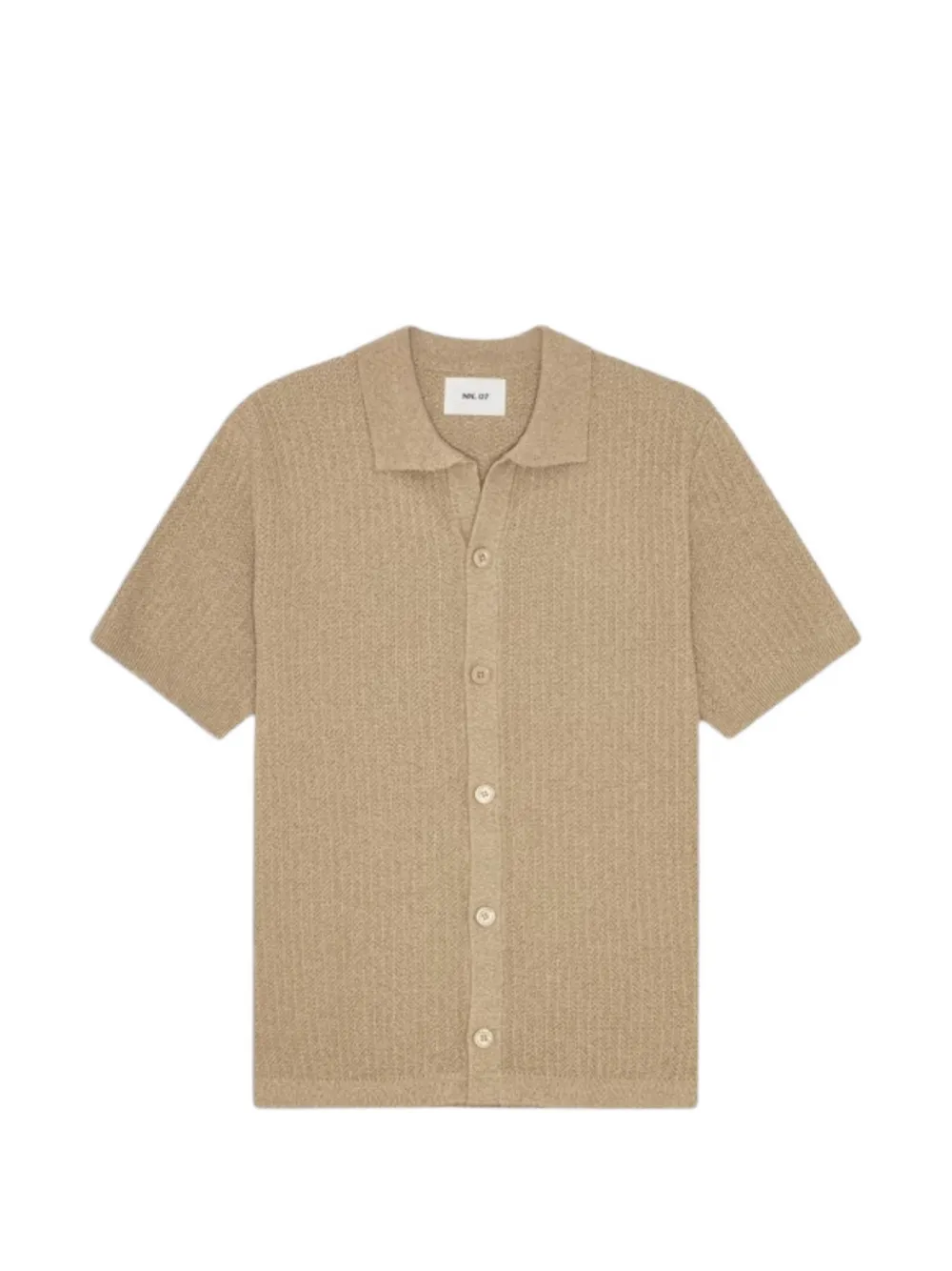 NN07 Ares knitted shirt - Nude
