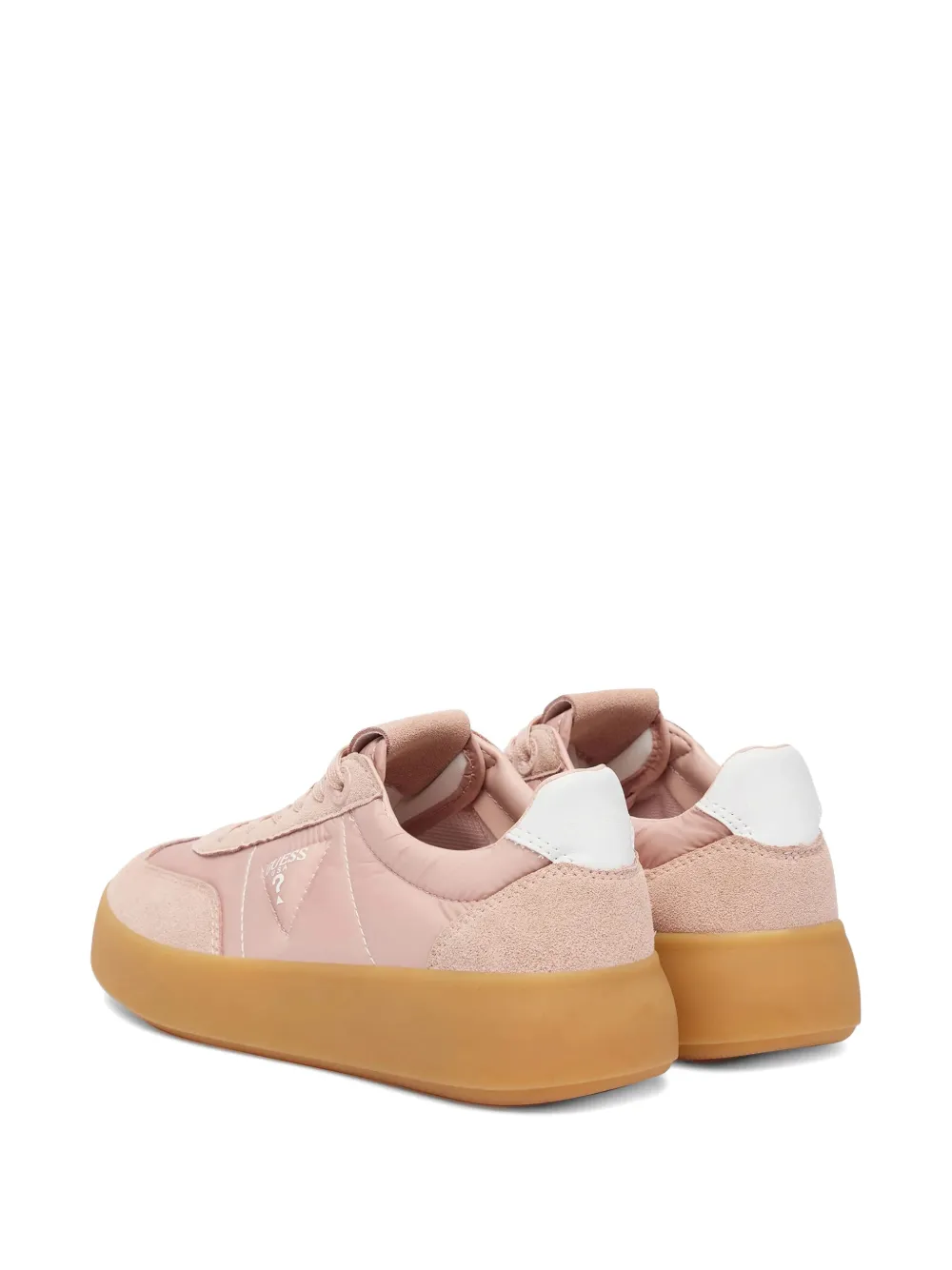 GUESS USA Sneakers met suède vlak en logodetail Roze