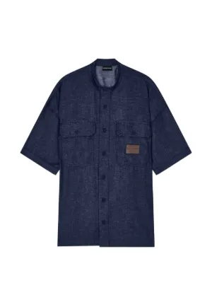 Emporio Armani ストライプ シャツ | ブルー | FARFETCH JP