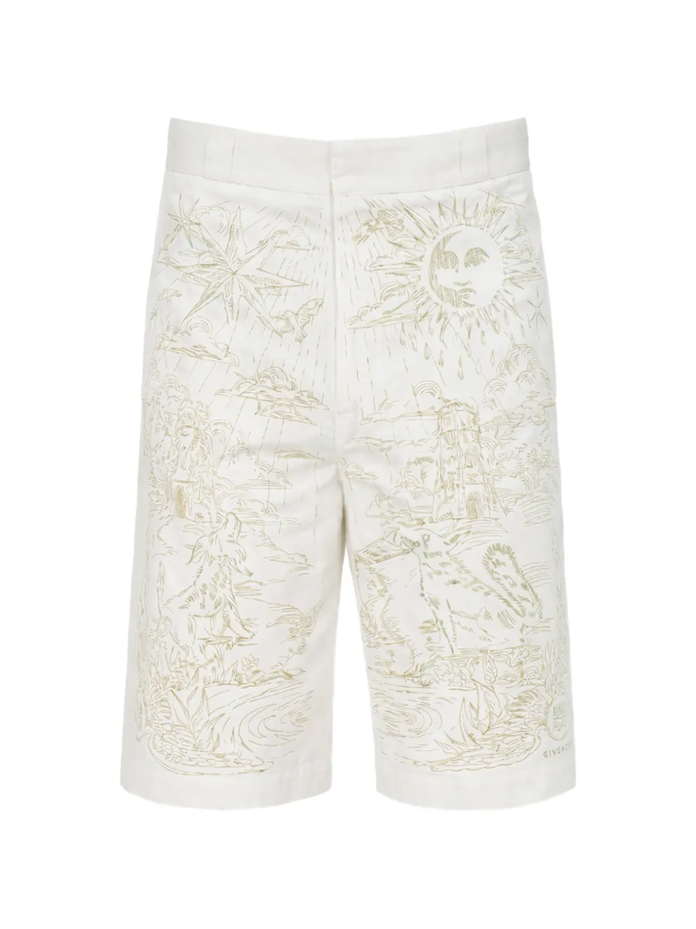 Givenchy embroidered cotton shorts - Weiß