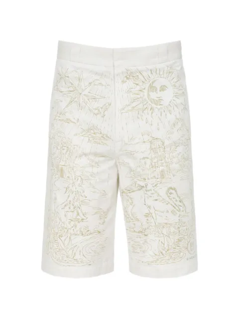 Givenchy embroidered cotton shorts