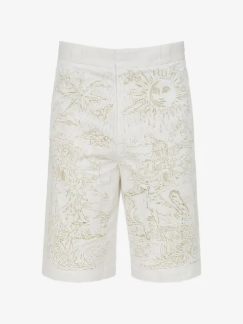 Givenchy short en coton à broderies