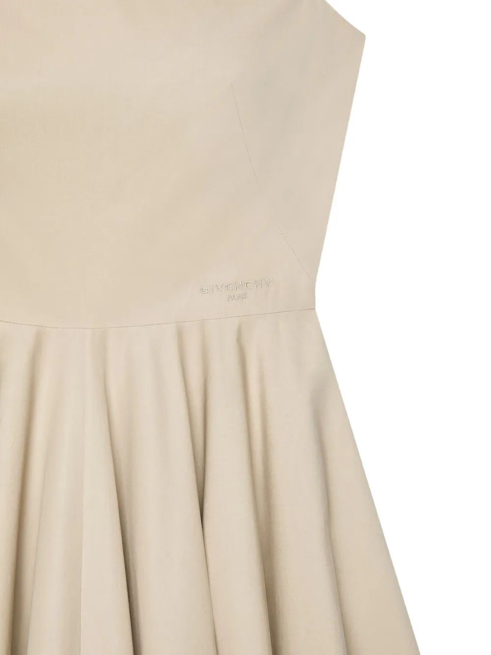Givenchy Popeline jurk met uitgesneden details Beige