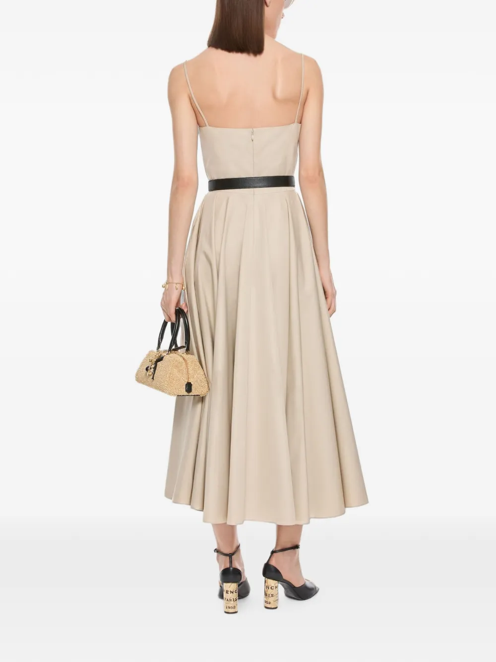 Givenchy Popeline jurk met uitgesneden details Beige