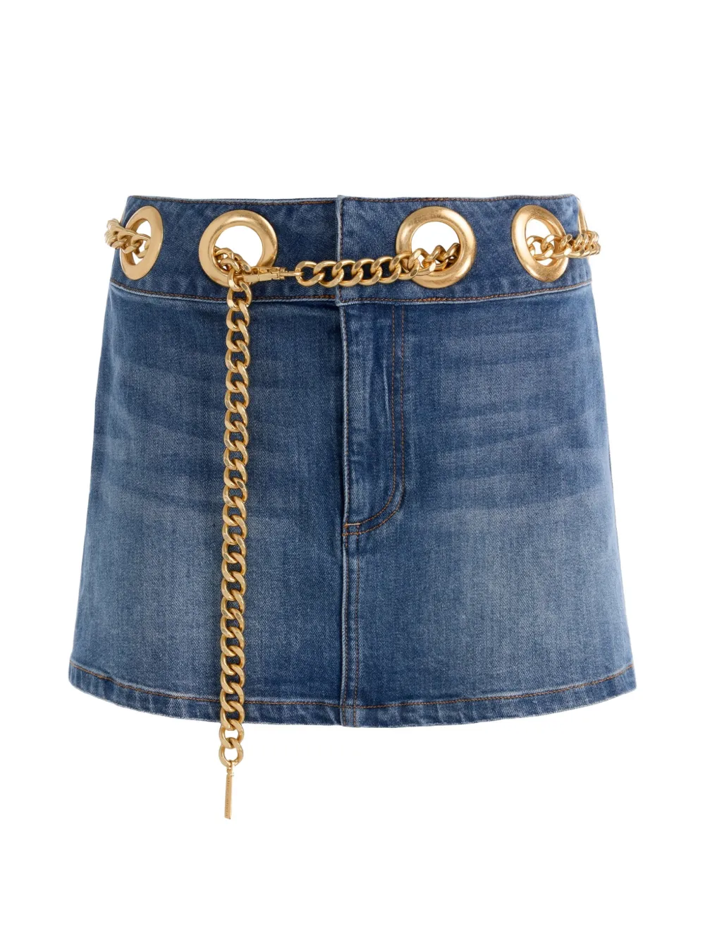 alice + olivia Morgana chain-belt mini skirt - Blu