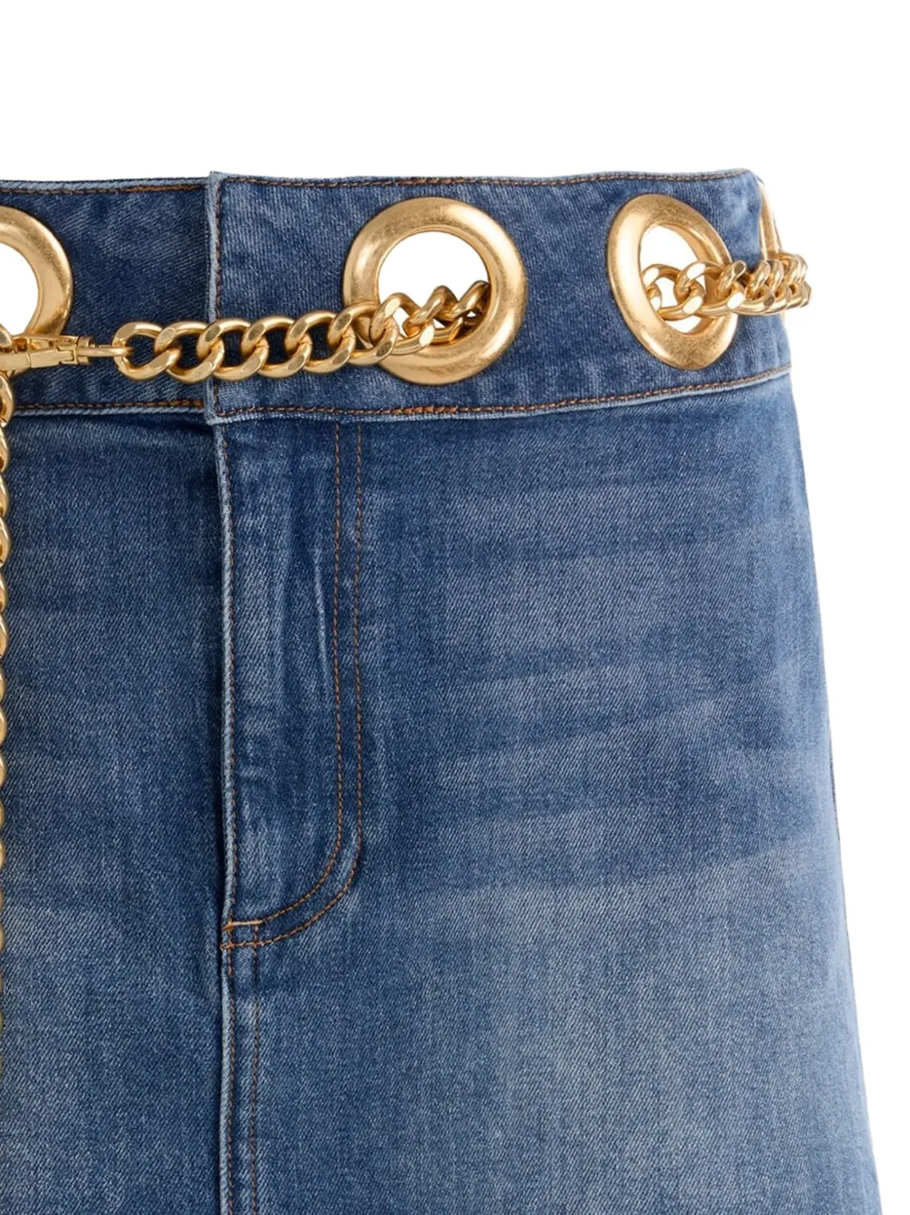 alice + olivia Morgana mini-rok met kettingriem Blauw