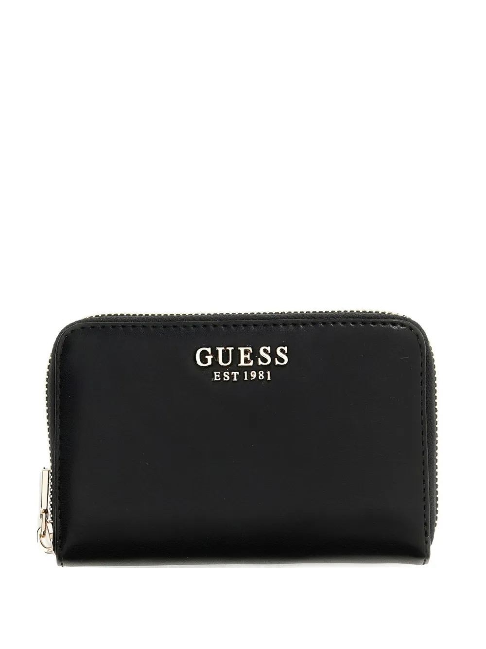 GUESS USA logo-plaque zip-around wallet - Nero