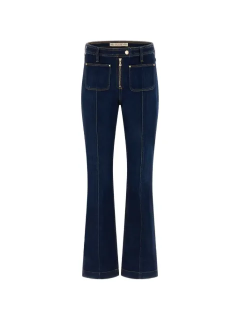 GUESS USA Nicky zip-detail straight-leg denim jeans