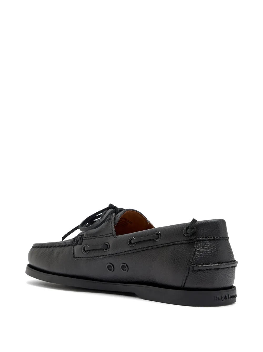 Polo Ralph Lauren Leren bootschoenen Zwart