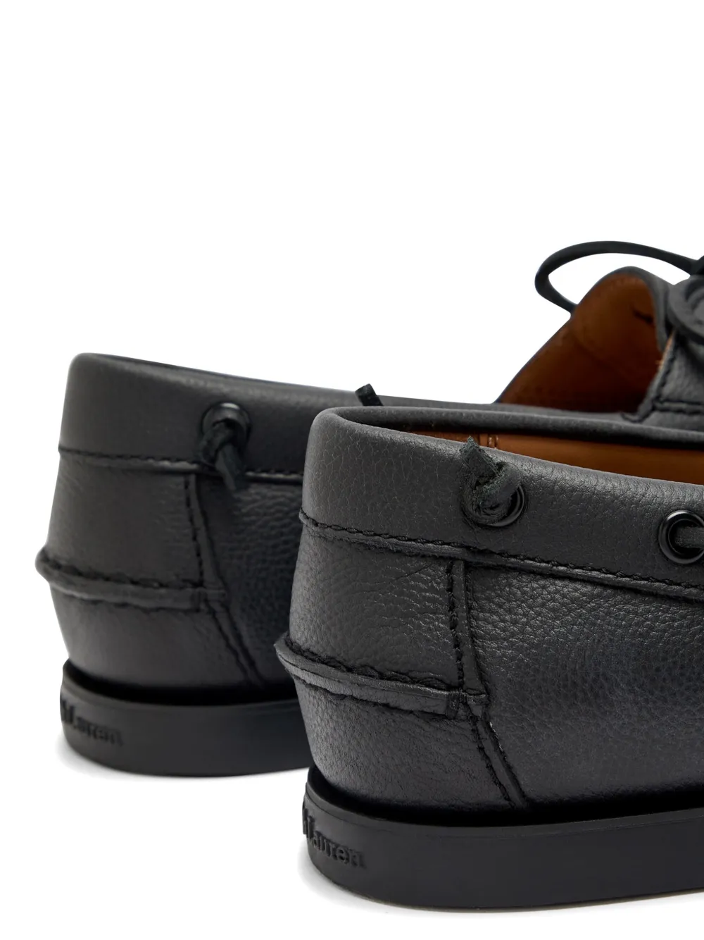 Polo Ralph Lauren Leren bootschoenen Zwart