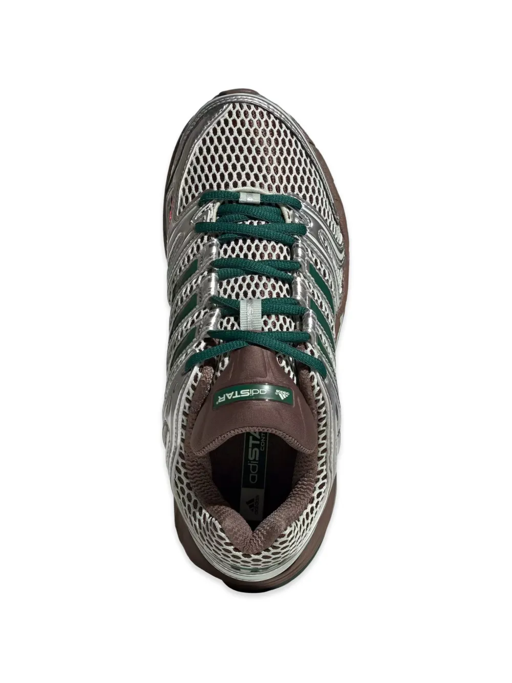 adidas Adistar Control 5 metallic mesh sneakers Zilver