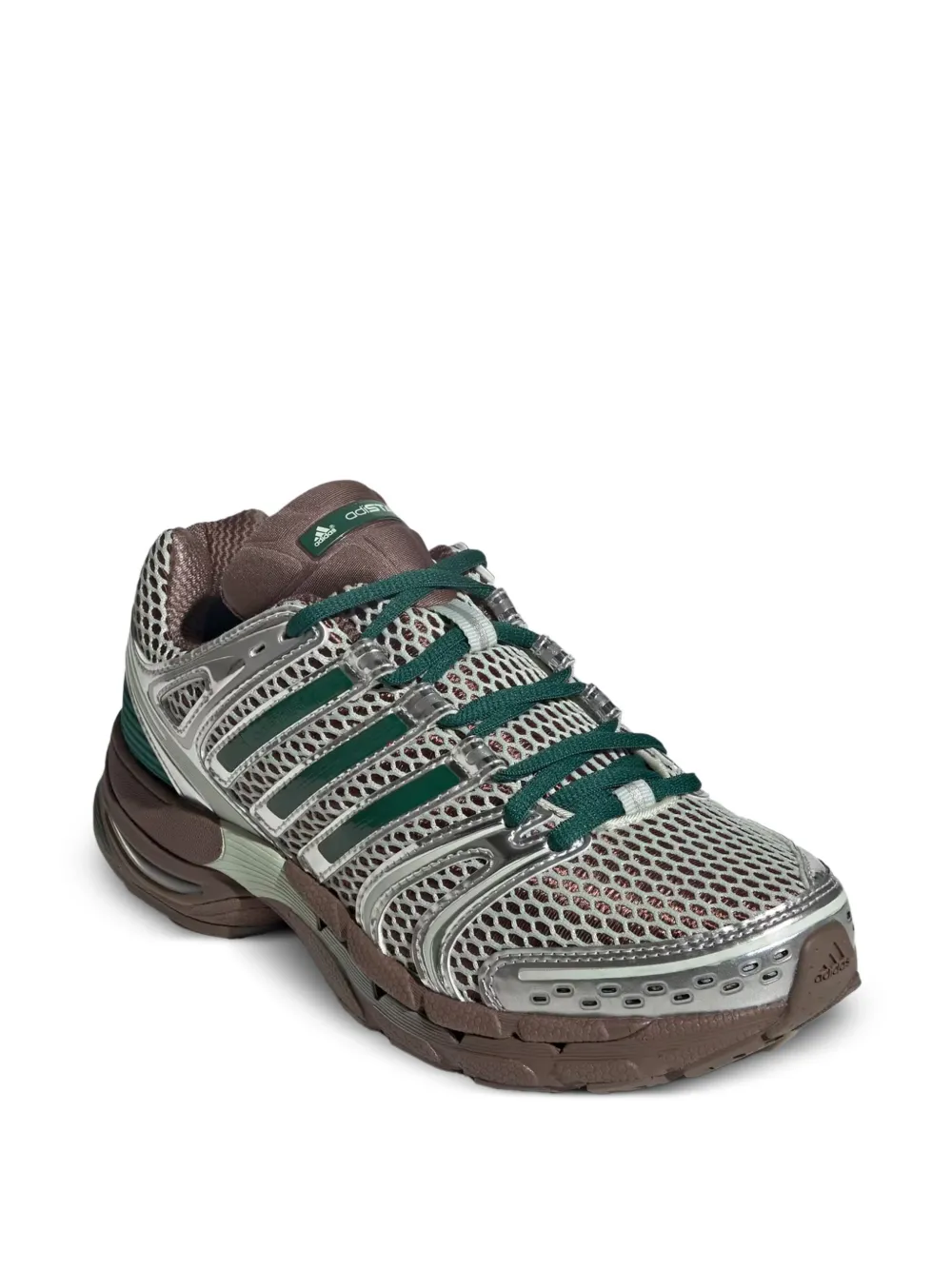 adidas Adistar Control 5 metallic mesh sneakers Zilver