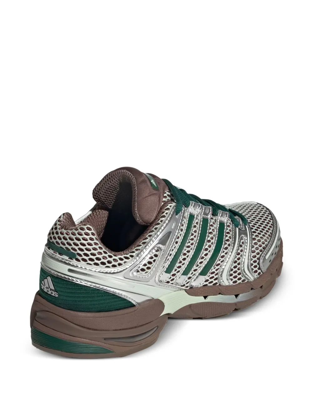 adidas Adistar Control 5 metallic mesh sneakers Zilver