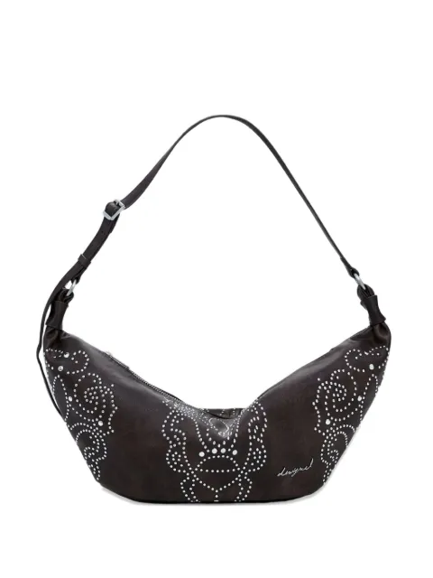 Desigual studded-embellishment floral-design shoulder bag