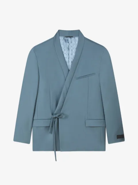 Kenzo tie-fastening shawl-lapel jacket