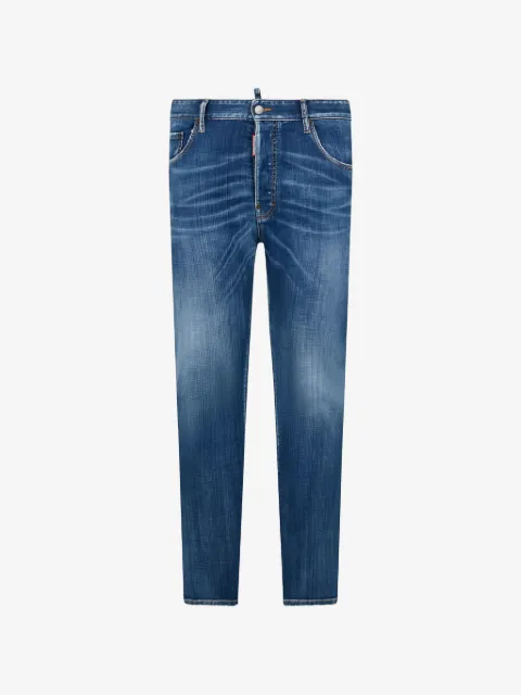 DSQUARED2 jean court à effet délavé