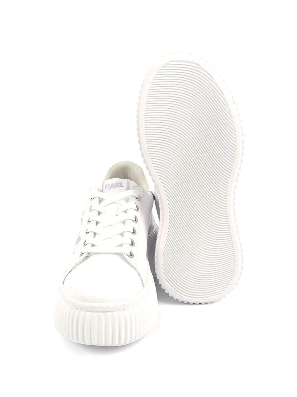 Karl Lagerfeld Kreeper sneakers met plateauzool Wit