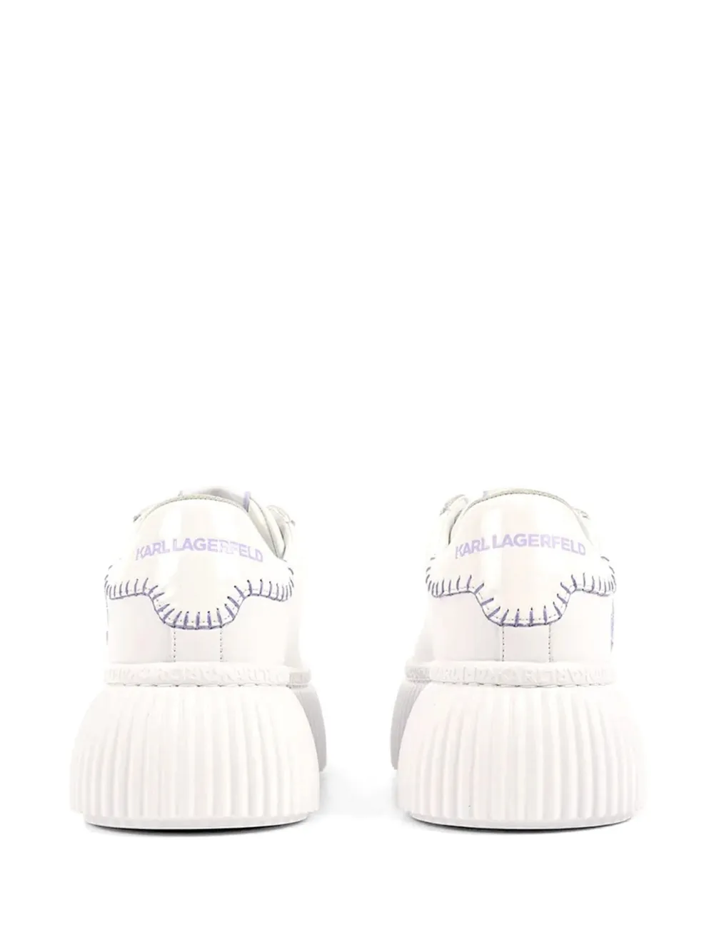 Karl Lagerfeld Kreeper sneakers met plateauzool Wit