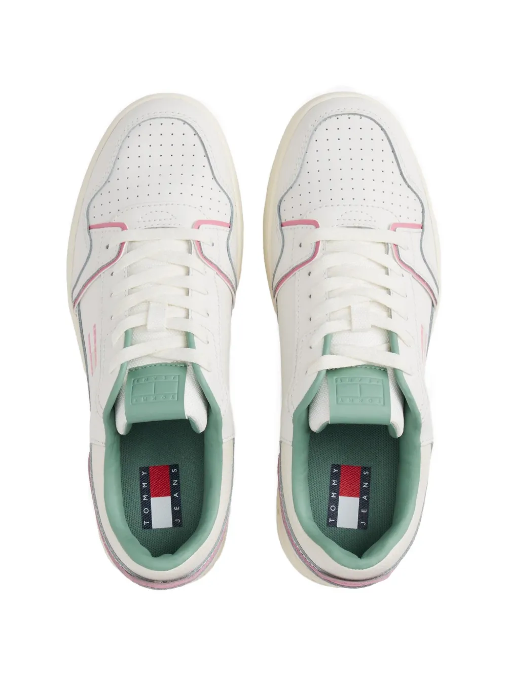 Tommy Hilfiger logo-patch sneakers Wit
