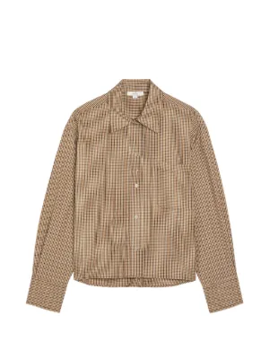 DRIES VAN NOTEN ストライプ シャツ | ブラウン | FARFETCH JP