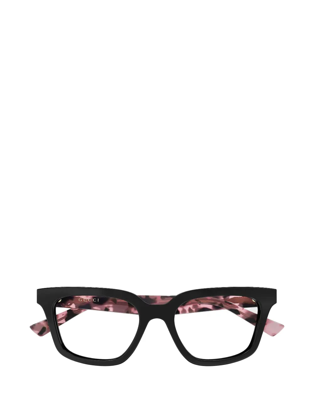 Gucci Eyewear square-frame logo-plaque glasses - Nero